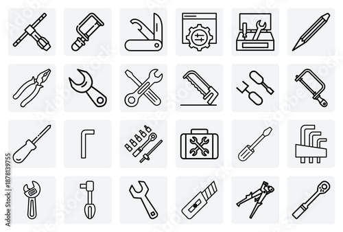 Automotive And Mechanical Repair Tools – Torque Wrench, Ratchet Set, And Bolt Cutter For Garage Professionals