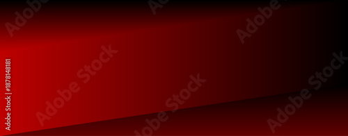 Abstract blurred red black color gradient vector long background. Textured backdrop. Luxury business template for flyer, poster, web page header. Digital screen. Premium banner. christmas card. Cover 