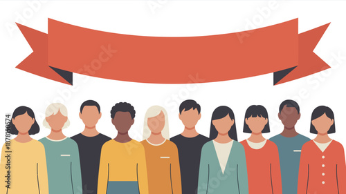 Diverse group celebrating togetherness Vector