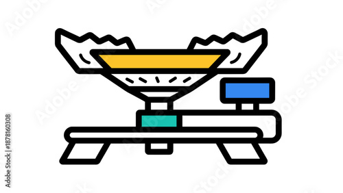 A compact and efficient portable camping stove with an adjustable burner is ready for outdoor cooking and wilderness adventures.