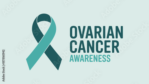 Ovarian cancer awareness ribbon Vector