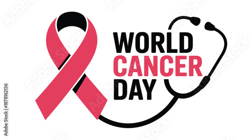 Celebrating world cancer day Vector