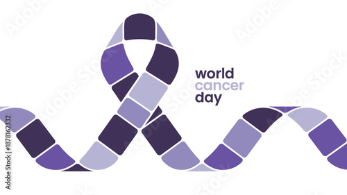 Celebrating world cancer day Vector