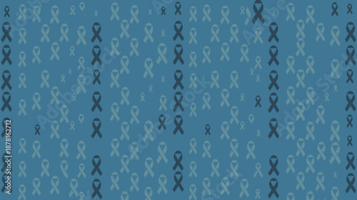 Pattern of awareness ribbons Vector