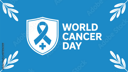 Celebrating world cancer day Vector
