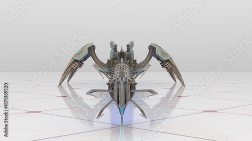 ロボット怪獣　3DCGレンダリング
