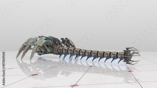 ロボット怪獣　3DCGレンダリング
