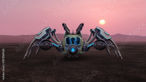 ロボット怪獣　3DCGレンダリング
