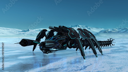 ロボット怪獣　3DCGレンダリング
