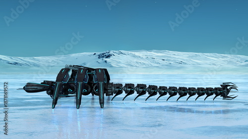 ロボット怪獣　3DCGレンダリング
