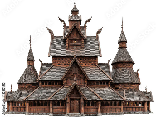 Stave Church, Traditional Wooden Norwegian Architecture