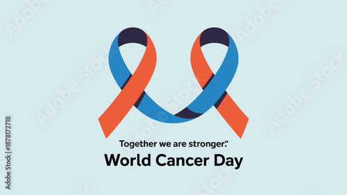 Celebrating world cancer day Vector