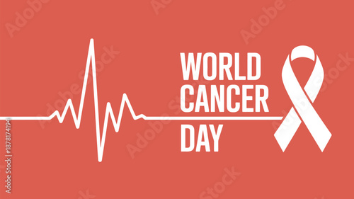 Celebrating world cancer day Vector