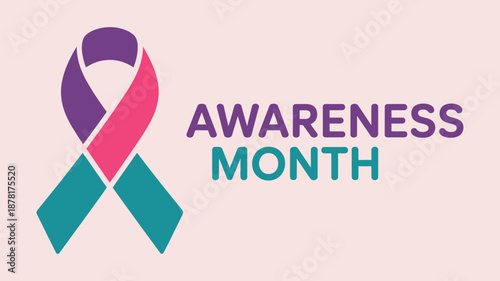 Celebrating awareness month Vector