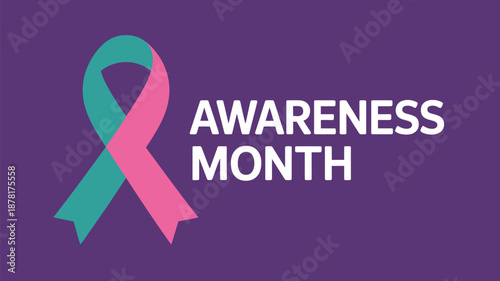 Celebrating awareness month Vector