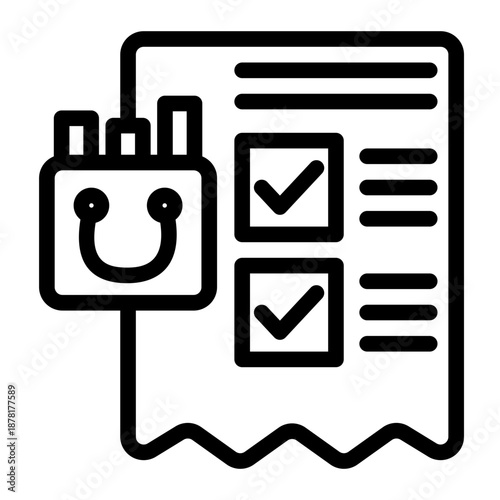 Purchase Planner Icon from Cyber Monday Icon Collection (Outline Style)