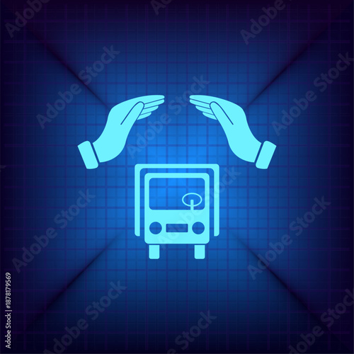 Vector illustration on a blue background