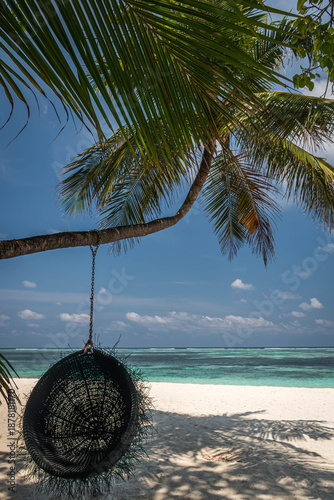 Swing on a beach