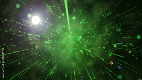 A simulation of space stars in movable condition.;