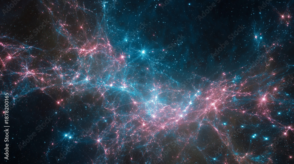 Fototapeta premium Neural network galaxy