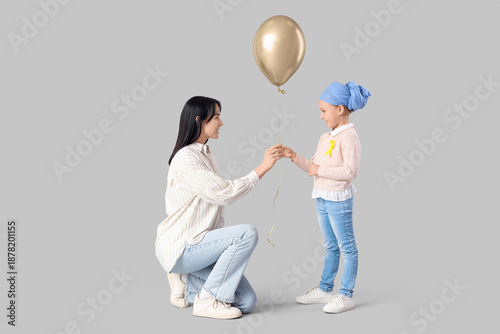 Little girl after chemother...