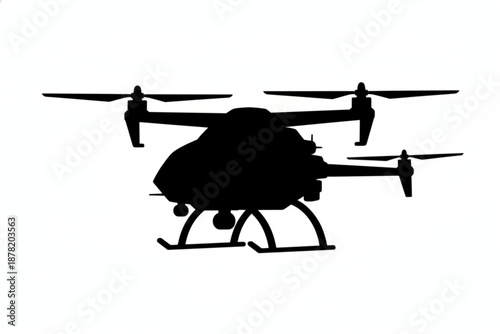 Shadow of Aerial Innovation: A modern silhouette of a drone captures the spirit of technological advancement and aerial innovation.