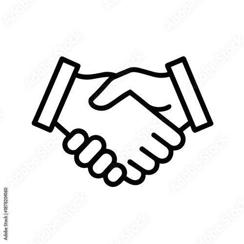 handshake icon vector illustration