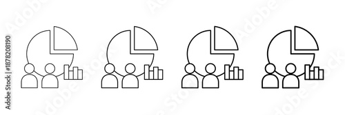 Segmentation Icons Vector Set In Different Stroke Line Style