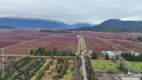British Columbia Valley With Mountains