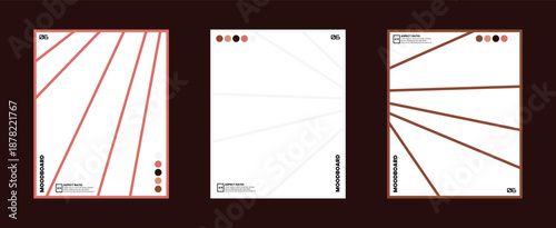 Comic inspired moodboard layout featuring six frames and a neutral color palette in 4:5