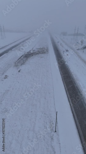 Winter Storm Hits Trans-Canada Hwy Near Winnipeg
