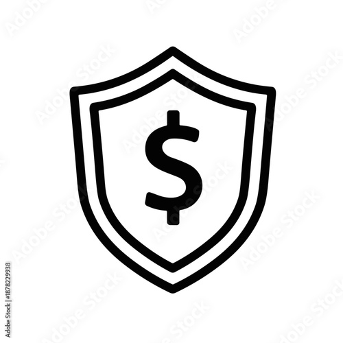 shield with dollar symbol