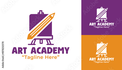 Art Academy Logo Modern Minimalist Creative Institute