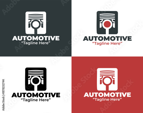 Automotive Parts Logo Modern Minimalist Industrial Auto