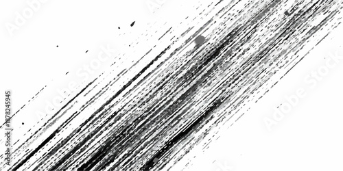 Abstract black and white grunge textured background with painted patterns on a rough surface suitable for artistic and design use