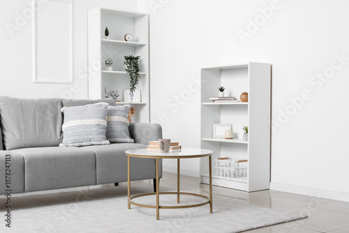 Interior of light living ro...