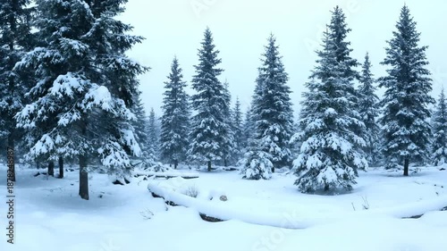 Wallpaper Mural Serene winter landscape with snow covered trees in a forest, showcasing the natural beauty of winter, snow, trees and landscape. Torontodigital.ca