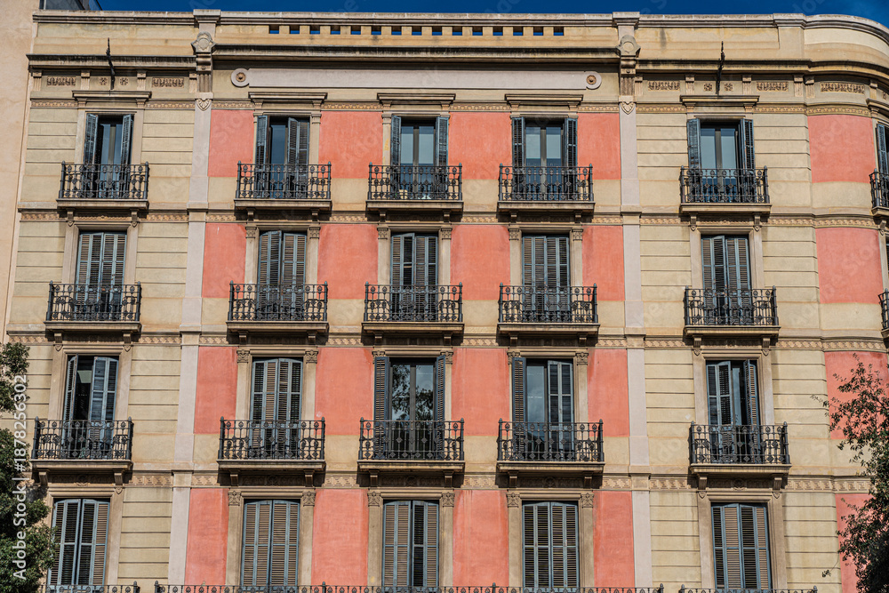 Fototapeta premium The ancient architecture of Barcelona, Spain,