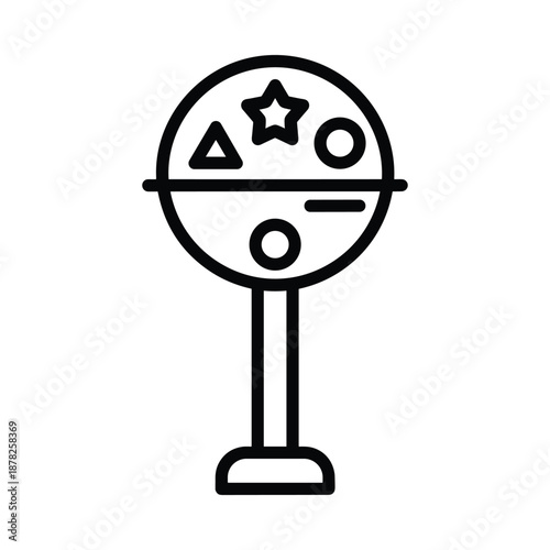 Magic 8 Ball Icon Simple Design