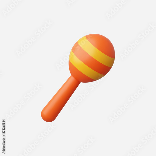 Wallpaper Mural 3d Realistic Maracas vector illustration Torontodigital.ca