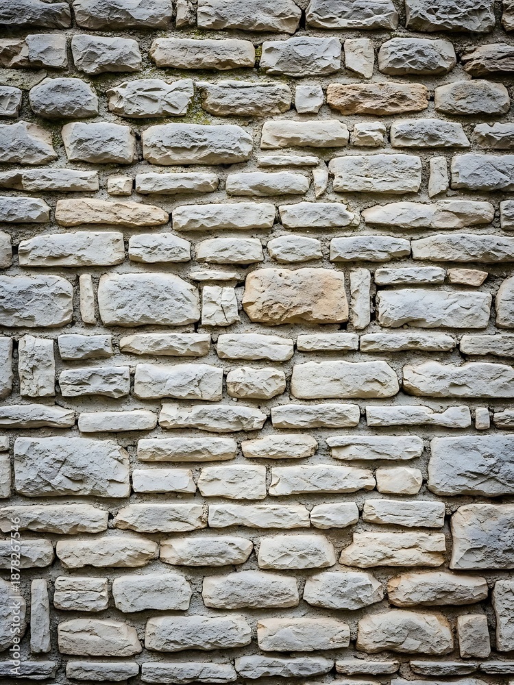 Fototapeta premium Aged stone cladding background showing texture, material and craftsmanship