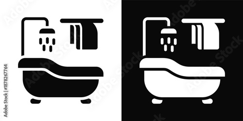 Game Icon White And Black Background Style