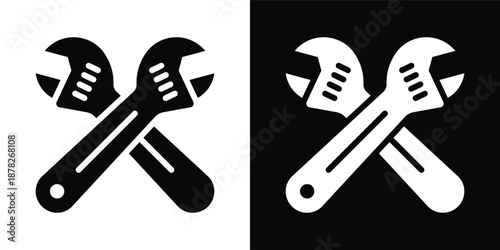 Siblings Icon White And Black Background Style