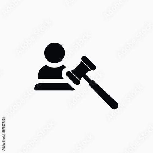 security auction icon element of judge template