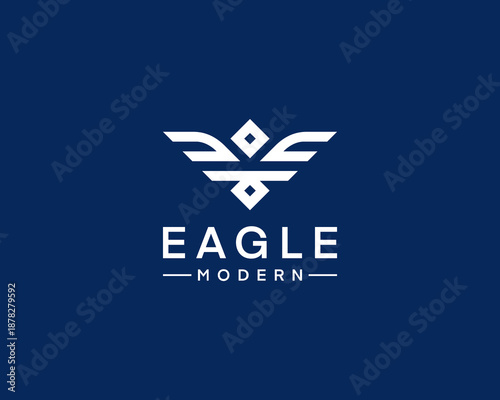 Modern eagle logo