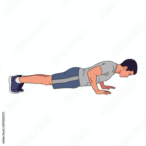 Man Doing Push ups