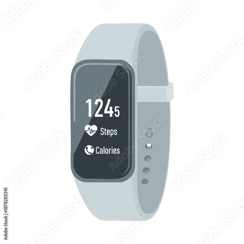 Modern Fitness Tracker on Wrist