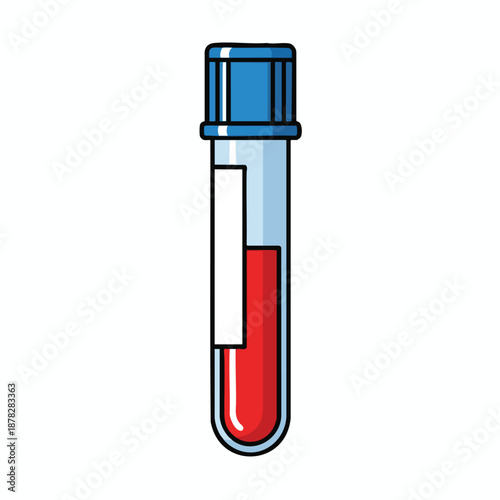 Test Tube with Red Liquid