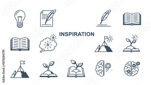 Inspirational symbols for motivation and creativity
