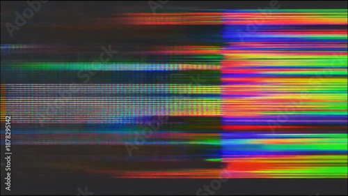 Colorful Abstract Motion Frames in Neon Light - Please Stand By